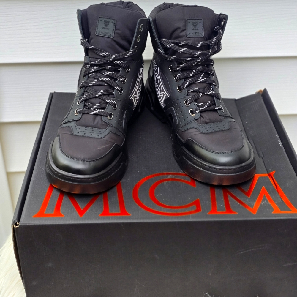 MCM Men's Apres Ski Skyward Hi Sneakers Sz 11